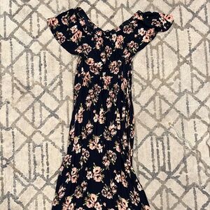 coral rose patio dress